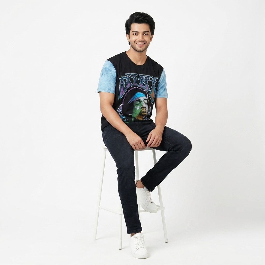 PRINTED T-SHIRT FOR MENS (L)