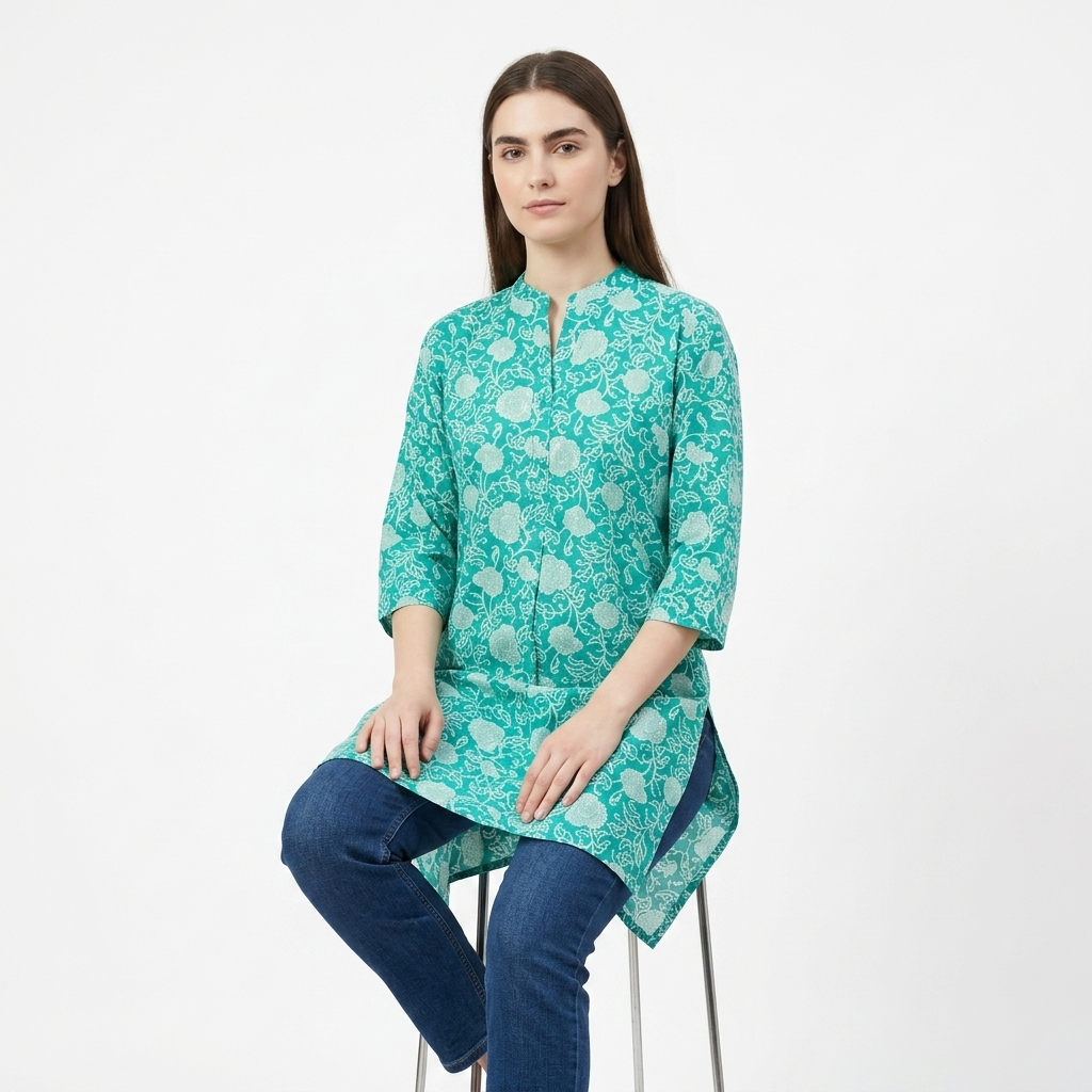 SHORT PRINTED KURTI (L)