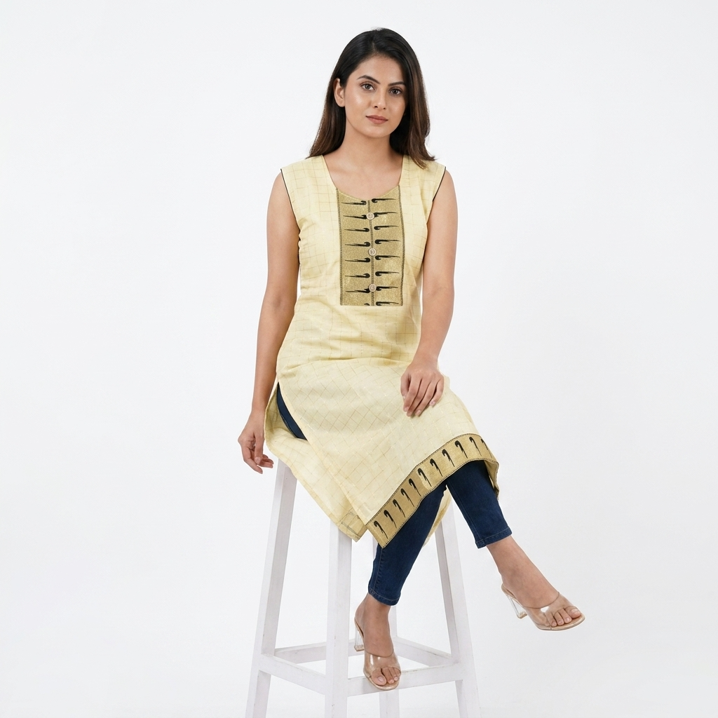 SLEVELESS KURTI