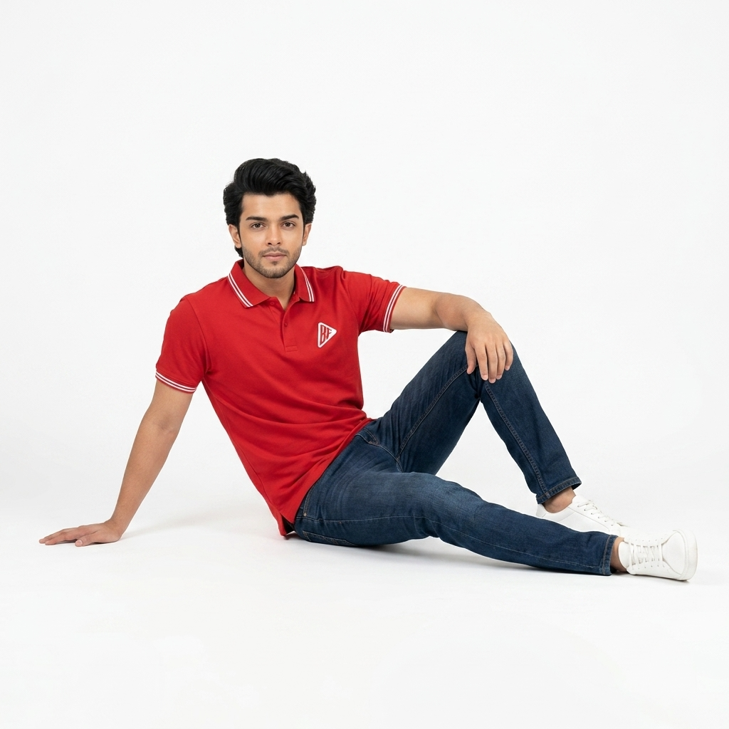 COLLAR T-SHIRT FOR MENS (L)